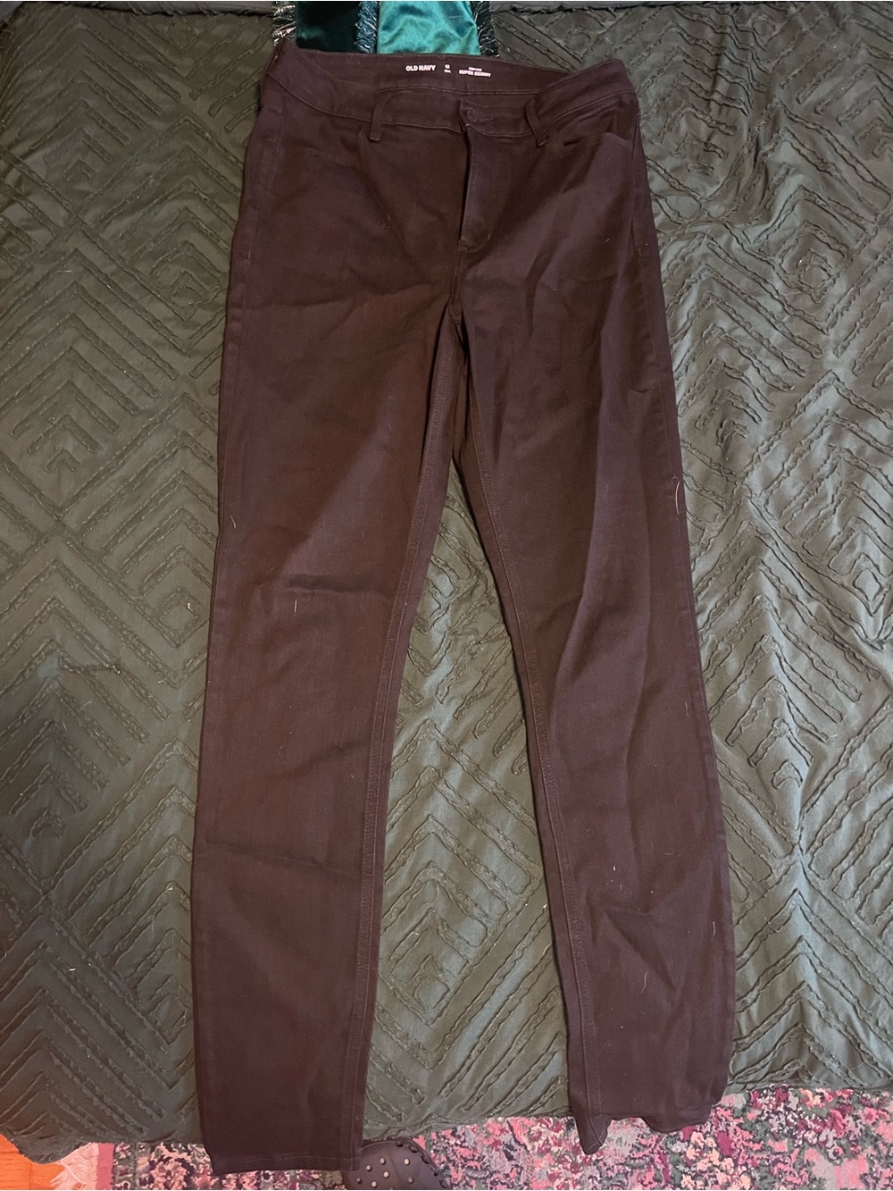 Womens Black Slim Stretch Pants